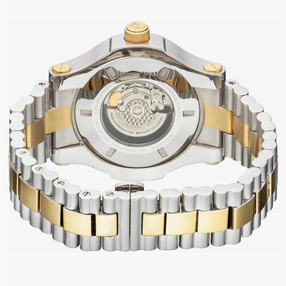 Renato Limited Edition T-Rex 50mm Swiss ETA 2824 Quartz Two-Tone Blue Dial - Picture 2 of 10